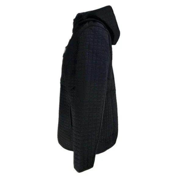 Lands End Women's Quilted Jacket Hooded Size Small Black Fully Lined Zip NWT - Picture 9 of 15